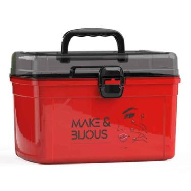 Imagem de Frasqueira Grande Com Bandeja - Nitron, Vermelho