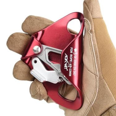 Imagem de Equipamento de escalada de árvore para ascender no peito, equipamento de rapel de liga de alumínio de alta resistência, certificado CE para escalada, resgate, trabalho aéreo, montanhismo, espeleologia