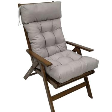 Imagem de Adirondack Chair Cushion, Lounge Cushion Anti-Slip Thickened High Back Patio Seat Pads, Waterproof Garden Cushion Set for Rocking Chair(A)