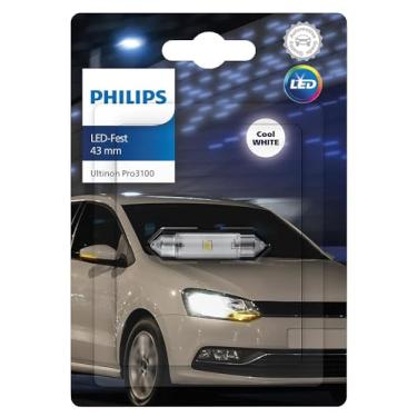 Imagem de Lampada Led Philips Ultinon Pro3100 Torpedo 43mm 6000k 12v 11866CU31B1