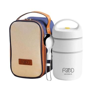 Imagem de Lancheira Infantil De Aço Inoxidável Isolada Com Bolsa Térmica, Copo P