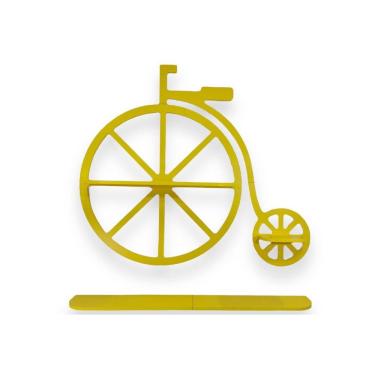 Imagem de Estante Aérea Bike Amarela Borda Preta Woodyou