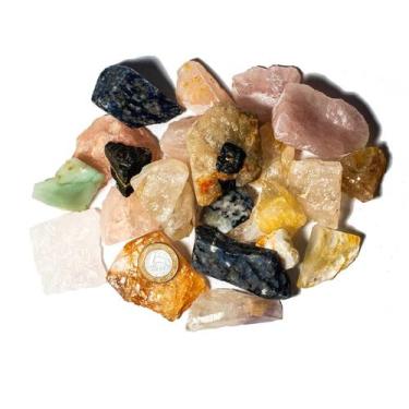 Imagem de 1 kg Cascalho Bruto Misto Sortido G 35 a 70 mm para Orgonite - Cristai