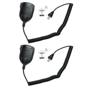 Imagem de BVMAG Microfone de alto-falante MH-67A8J compatível com rádio Yaesu/Vertex 8 pinos VX2500 VX2508 VX2208 VX2108 pacote com 2