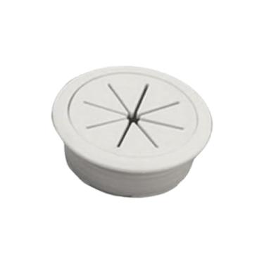 Imagem de NonMiFyR Ilhós para cabos de mesa Tampa para furos de cabos Escondedor de fios Organizador para gerenciamento e ocultação de Ilhós flexíveis para mesa, Cinza