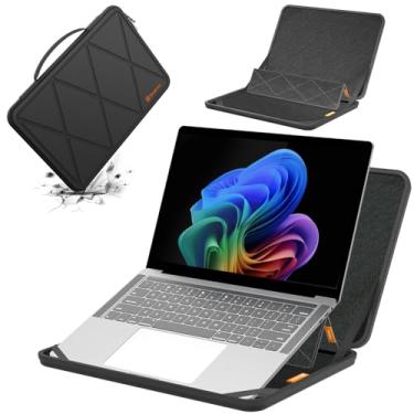 Imagem de Smatree Capa protetora rígida de EVA com suporte compatível com Lenovo IdeaPad 5X 2 em 1 de 14 polegadas, para ThinkPad T14s/T14 Gen 6/5, ThinkPad E14 Gen 5/6, Lenovo Yoga 7 2 em 1 (MS50)