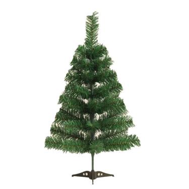 Imagem de Arvore De Natal De Mesa 60cm Pinheiro Natalino De Mesa 50 Galhos Pequena Dobravel Escritorio Quarto Infantil Verde