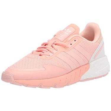 Imagem de adidas Originals Tênis feminino Zx 1k Boost, Rosa/rosa vapor/branco, 6.5
