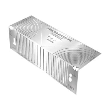 Imagem de predolo Ferramenta de Marcação de ângulo de Precisão, Régua de Marcação de Metal para Construção, L