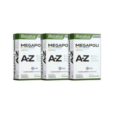 Imagem de Kit 3un Suplemento Alimentar Megapoli A-Z 60Cpr - Bionatus