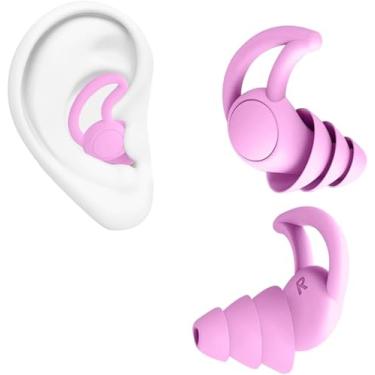 Imagem de Protetor Auricular de Silicone, Tampão de Ouvido Reutilizável para Dormir e Natação, Antiruído (Rosa, Tamanho único)
