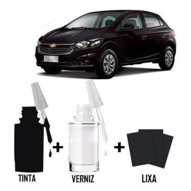 Imagem de Tinta Retoque Tira Risco Gm Preto Ouro Negro Preto Ouro