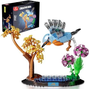 Imagem de Blocos De Montar Ornamento de Pássaro Tordo 609 Peças Castela