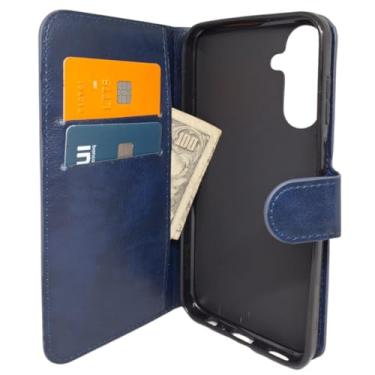 Imagem de Capa Carteira para Samsung M15 (Tela de 6.5) Azul Marinho