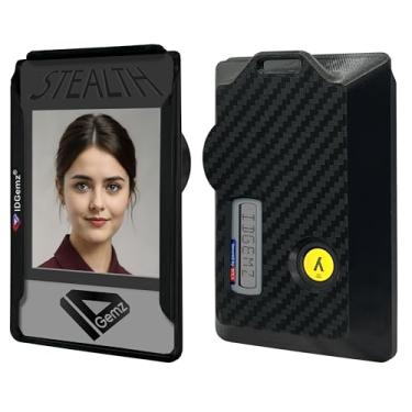 Imagem de Porta-crachá para RSA SecurID e Yubikey5 NFC Tokens - Comporta até 3 emblemas - Stealth Black (1 RSA e 1 Yubikey)