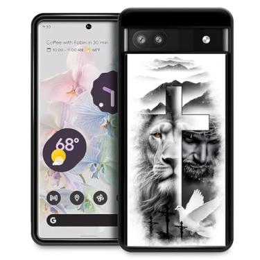 Imagem de FKBRCL4U Capa para Google Pixel 7A, Cruz de Leão, Jesus Cristo, Pomba, Design Gráfico, Feminino, Rapaz, Silicone Macio Acrílico, Proteção contra Choque para Google Pixel 7A