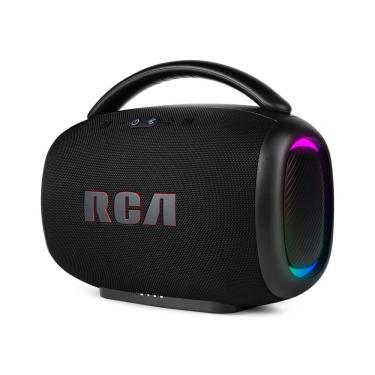 Imagem de Caixa de Som Portátil RCA Bluetooth 120W Graves Potentes IPX5 Luzes LED RGB FR213