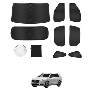 Imagem de 8 peças de persianas para Honda CRV (2023-2025) Acessórios – Cobertura total para janelas laterais, triangular traseiro e para-brisa – Proteção UV e privacidade para acampamento, cochilo, relaxamento