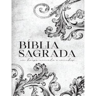 Imagem de Biblia Arc Ornamentos Branca - Letra Gigante