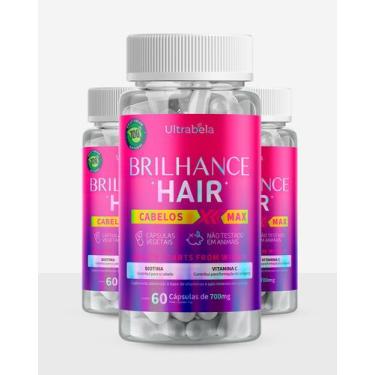 Imagem de Brilhance hair kit 90 dias tratamento suplemento alimentar para cresci