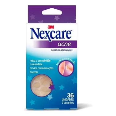Imagem de Curativo Absorvente Para Acne Nexcare Com 36 Unidades