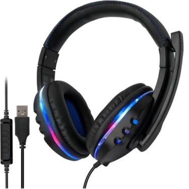 Imagem de Headset Fone de Ouvido Gamer Pro Microfones Com As Almofadas omnidirecional Com Cancelamento de Ruído Melhor Desempenho Compatível com PC, Principais Games e Consoles, Celular