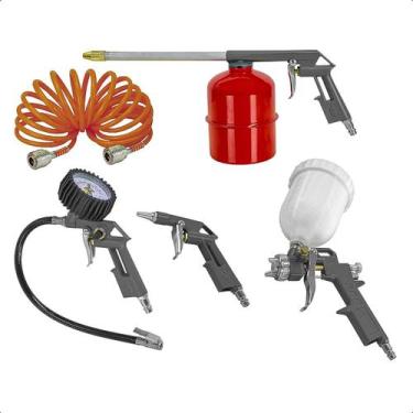 Imagem de Kit Para Pintura Limpeza Pulverização E Calibragem Com 5 Pçs - SCHULZ