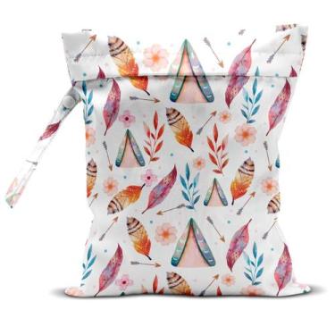 Imagem de Bolsa úmida zcyxuuw Saco seco e úmido de terileno impermeável 26x32cm