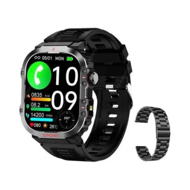 Imagem de Relógio Inteligente Masculino À Prova D'Água Com Tela HD De 2,01 Poleg