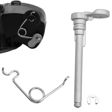 Imagem de KPALAG Kit de reparo permanente Kit de reparo de tanque de combustível (pino de dobradiça de porta de combustível com mola de porta a gás) compatível com Ford F150 2015-2022