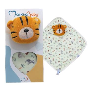 Imagem de Naninha Bebê + Bichinho Pelúcia Paninho Prendedor De Chupeta (TIKO)