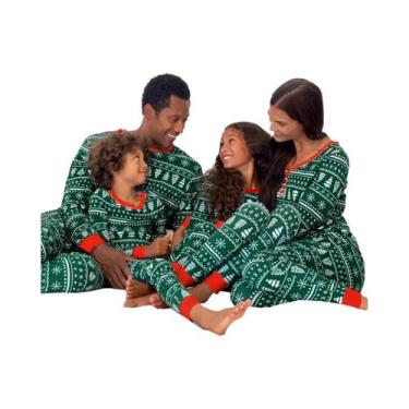 Imagem de Pijamas de Natal para Família - Bebê, Menina, Mãe, Pai e Filho (2023),