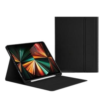 Imagem de Case para tablet Capa couro Sono magnético Para ipad 10 A16 geração 7 8 9 10.2 pol não incluída teclado SIR(Preto,IPAD 7/8/9 10.2POL)