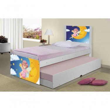 Imagem de Bicama Juvenil Adesivada Fadinha Encantada Com Colchões