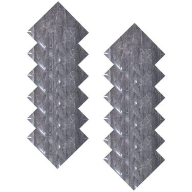 Imagem de Placa Adesiva Marmore 3D Kit 10 uni Autocolante Obra Reforma Casa Cozinha Quarto Banheiro Ambiente Moderno