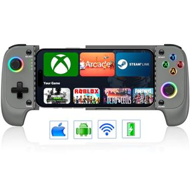 Imagem de KICKDOT Wireless Phone Controller for iPhone/Android with Hall Joystick, Mobile Gaming Controller for iOS Support Xbox Cloud, Steam Link, GeForce Now, MFi Aple Arcade, Call of Duty, Roblox