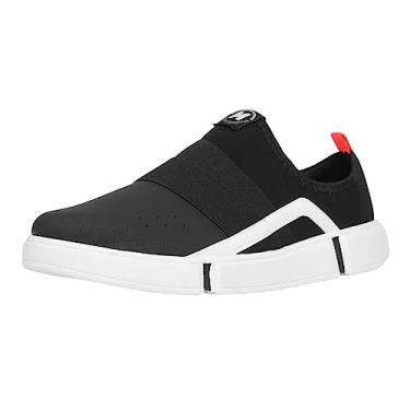 Imagem de Tênis Molekinho Slip On Infantil Meninos, Preto/Branco, 34