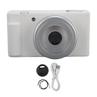 Imagem de RiToEasysports Câmera Digital de 80MP, Câmera de Vlogging WiFi Com Tela Giratória de 180 Graus Giroscópio de 5 Eixos Antivibração para Fotografia (Branca)