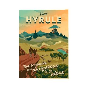 Imagem de Pôster De Tela De the Legend of Zelda, Arte Moderna Para Quarto, Sala 