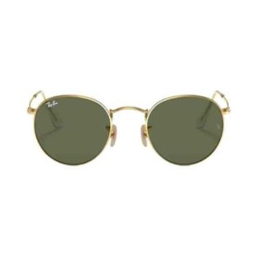 Imagem de Óculos de Sol Dourado Ray Ban Round 0RB3447NL-Unissex