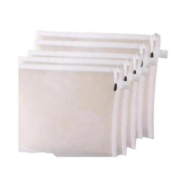 Imagem de Bolsa De Malha Impermeável Com Zíper Para Estudantes, Material De Escr