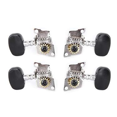 Imagem de Acouto Cabeças de Máquina de Afinação de Ukulele - Cabeças de Afinador de Ukulele Pegs de Afinação de Metal 4 Cordas Acessórios para Instrumentos de Guitarra Clássica - Afinadores de Cabeças de