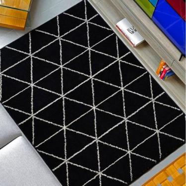 Imagem de Tapete art 2,00 x 2,50 pelo curto macio moderno comercio 100% antiderr