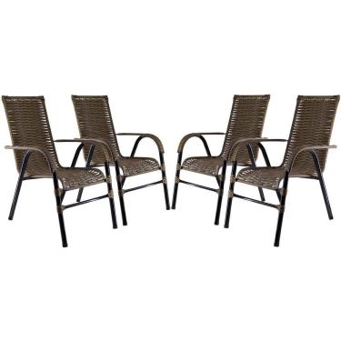 Imagem de Kit Cadeiras Bela Em Fibra Sintética