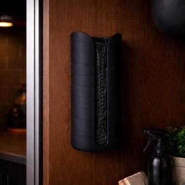 Imagem de Porta sacolas preto organizador para armário ou parede - RELET