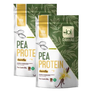 Imagem de Kit 2X: Pea Protein Baunilha Vegana Rakkau 600g