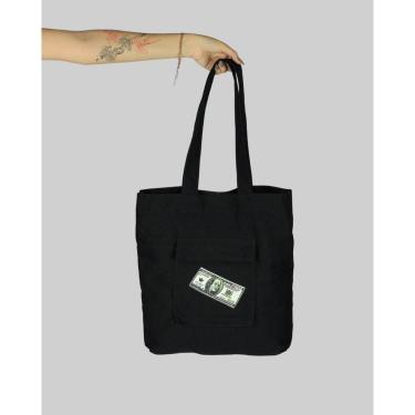 Imagem de Bolsa DR7 Street Ecobag Dollar - Preta-Unissex