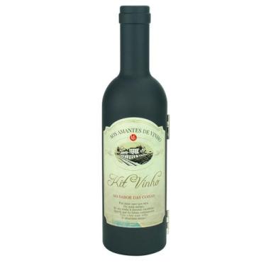 Imagem de Kit para Vinho Garrafa com 4 Peças Unyhome