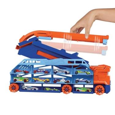 Imagem de Hot Wheels Caminhão Pista Speed Drop Transport - Mattel