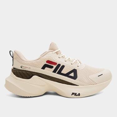 Imagem de Tênis Fila Progress Lite Masculino, Bege, Preto, 40